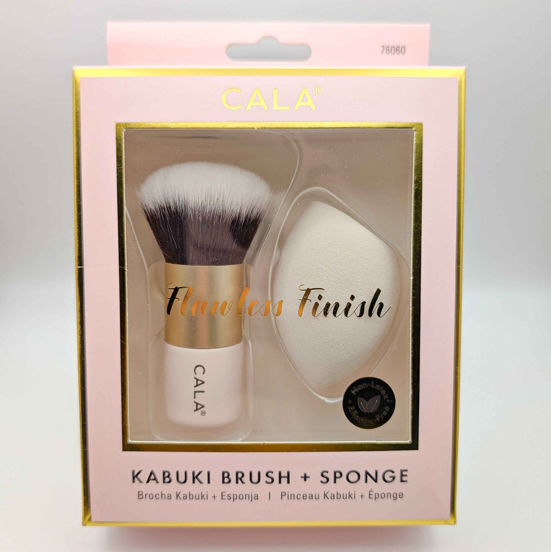 Kabuki Brush and Sponge Set for Flawless Makeup Application